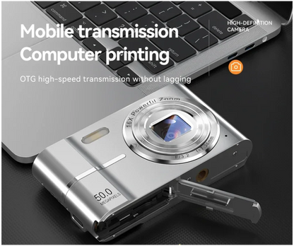 FHD 1080P Digital Camera with SD Card, 16X Digital Zoom Camera, Portable Mini Camera for Teenagers Students Boys Girls, Point and Shoot Camera for Gifts, Tech Gadgets, Gift, Pocket Camera