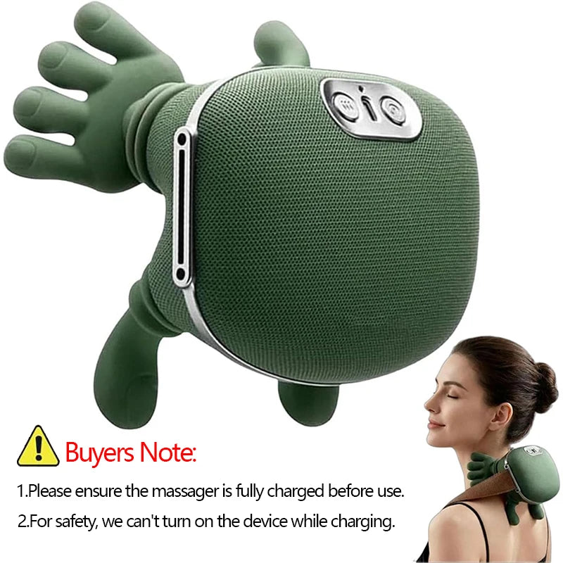 2026 Bionic Neck Shoulder Massager N7 Kneading Massager Shawl 3-Level Modes Neck Cervical Waist Leg Body Muscles Massage Pillow